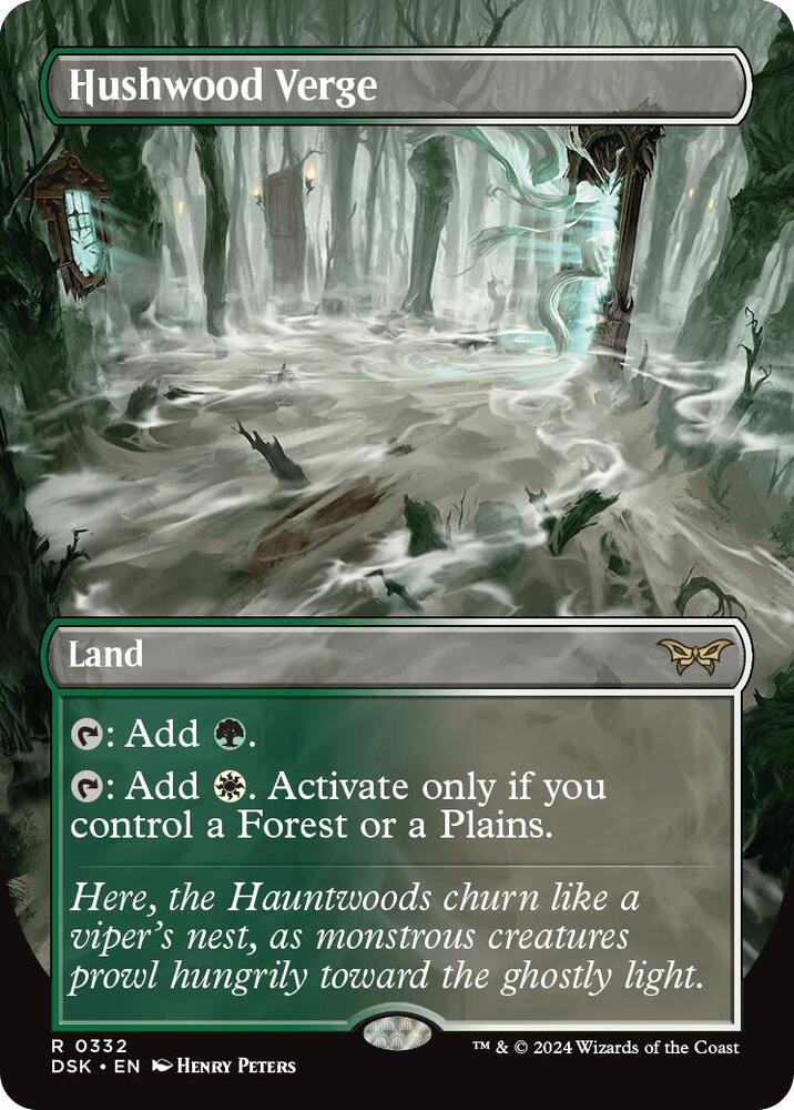 Hushwood Verge 332/286 (Duskmourn: House of Horror)  - Borderless Foil