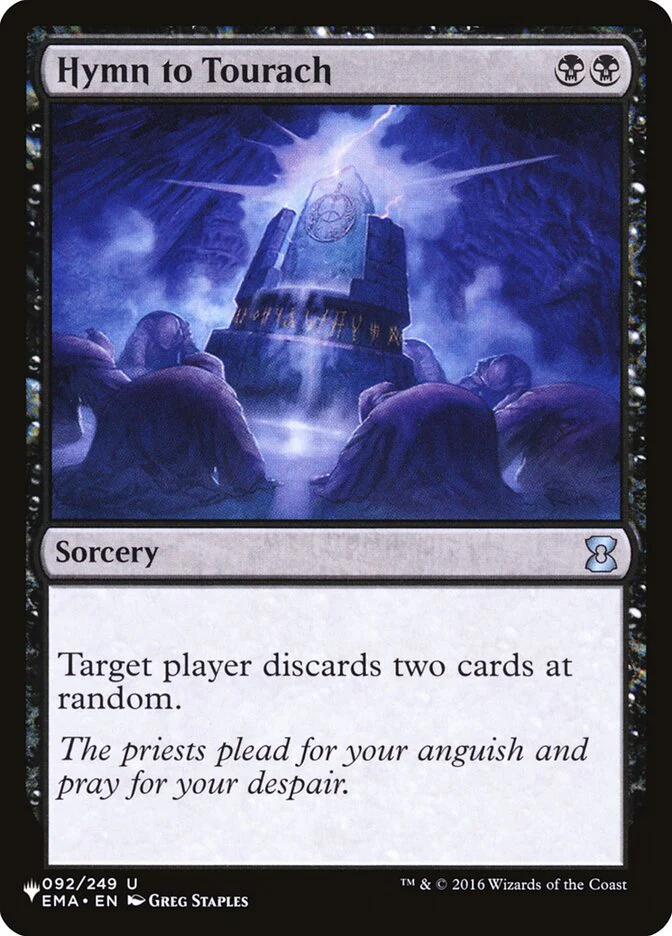 Hymn to Tourach EMA-92/5075 (The List Reprints)