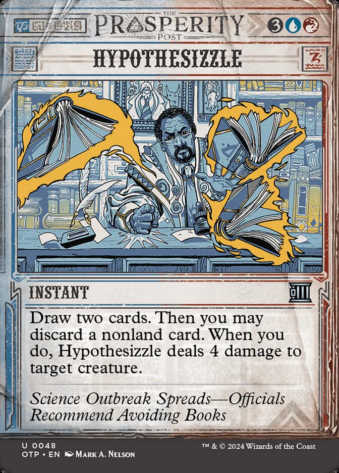 Hypothesizzle 48/65 (Outlaws of Thunder Junction: Breaking News)  - Showcase Foil
