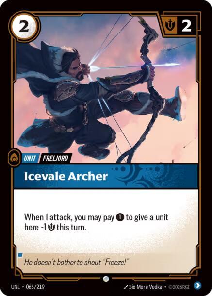 Icevale Archer 065/219 (Unleashed) - Foil