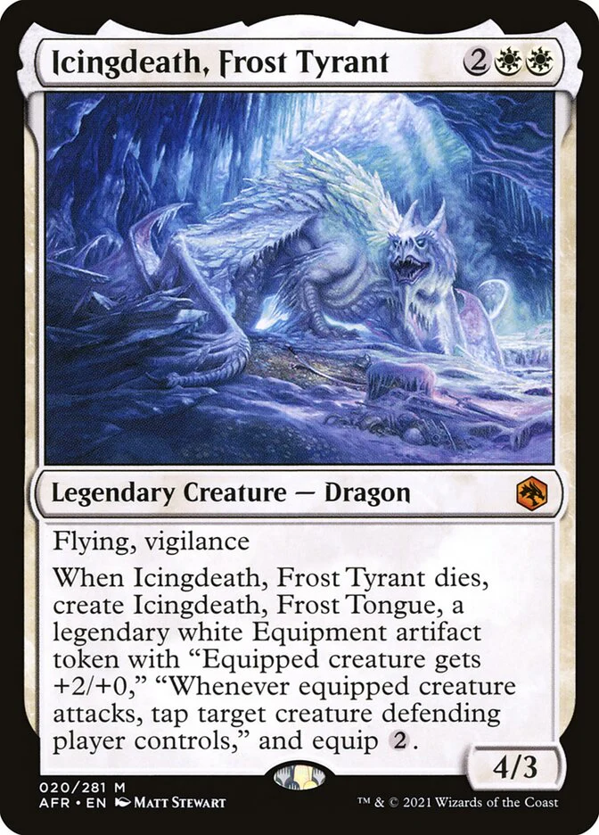 Icingdeath, Frost Tyrant 20 (Adventures in the Forgotten Realms)  - Foil