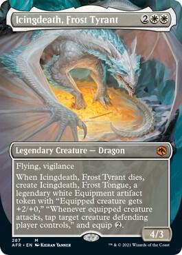Icingdeath Frost Tyrant Borderless 287/281 (Adventures in the Forgotten Realms)  - Foil