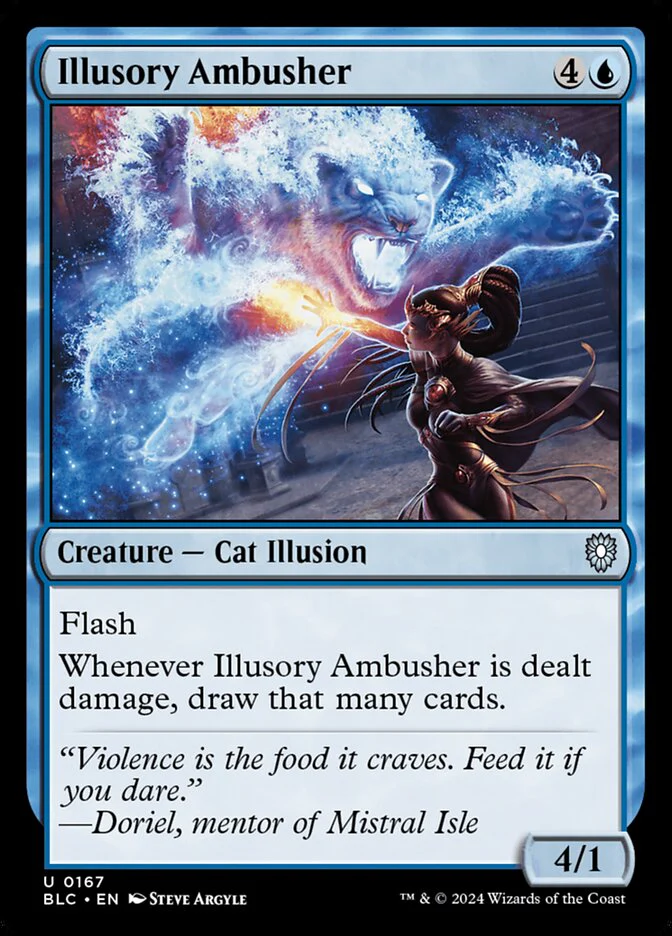 Illusory Ambusher 167 (Commander: Bloomburrow)