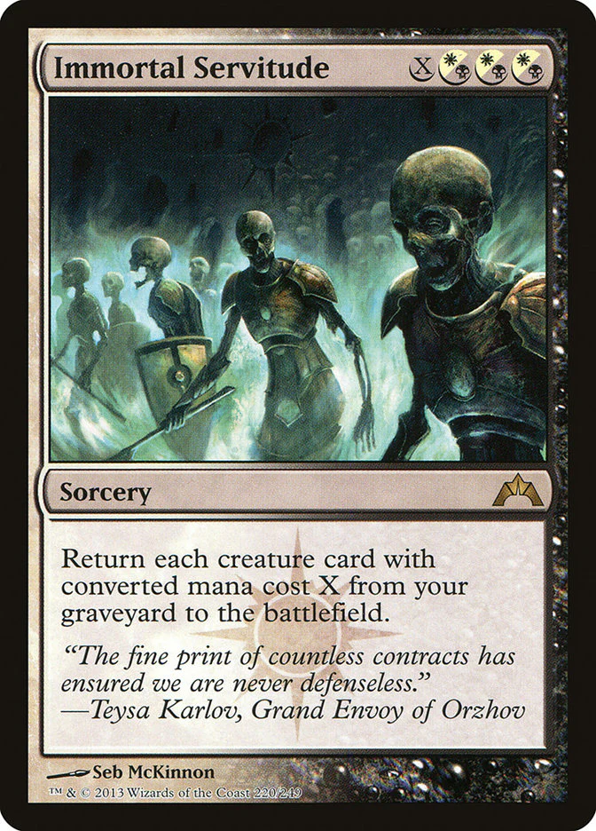 Immortal Servitude 220/249 (Gatecrash)  - Foil