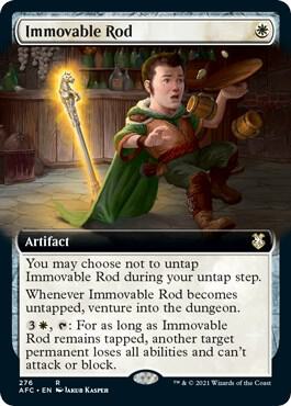 Immovable Rod Extended Art 276/62 (Commander: Adventures in the Forgotten Realms)
