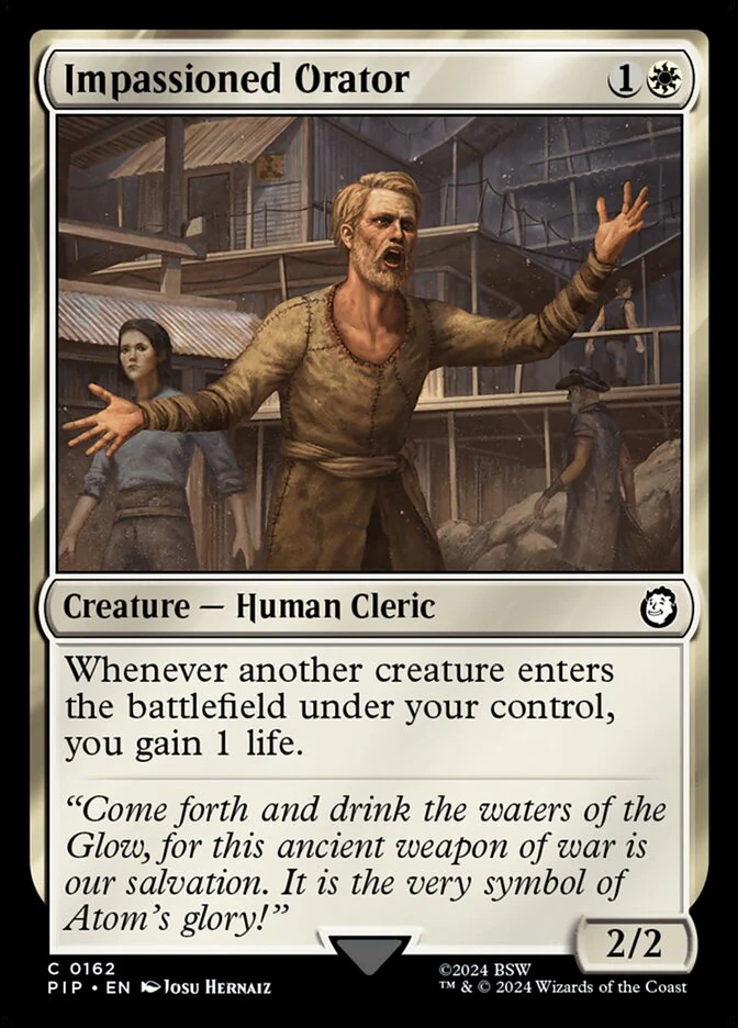Impassioned Orator 162/326 (Universes Beyond: Fallout)