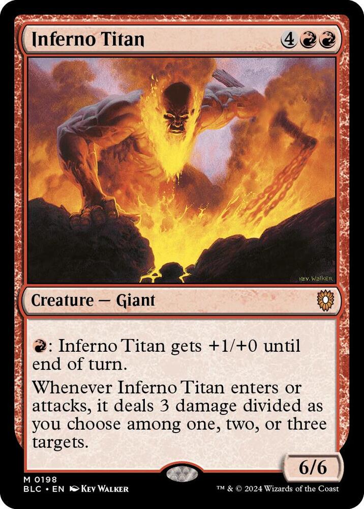 Inferno Titan 198/40 (Commander: Bloomburrow)