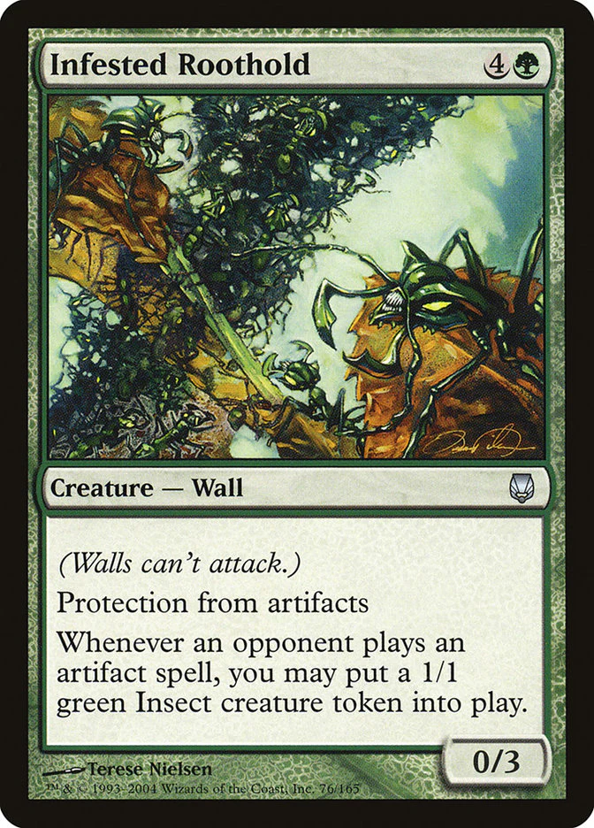 Infested Roothold 76/165 (Darksteel)