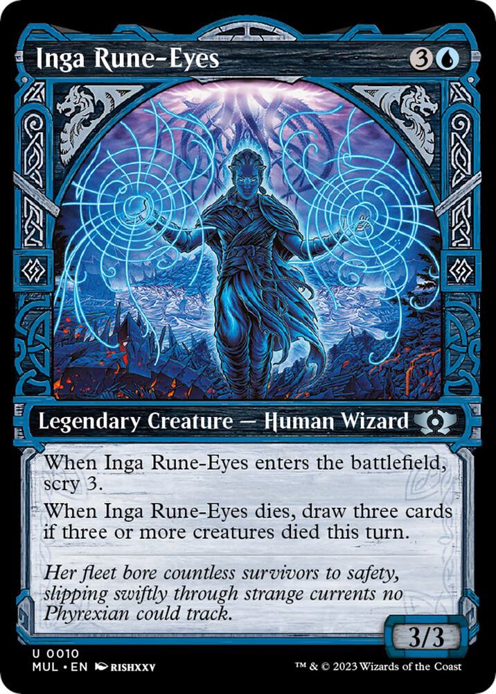 Inga Rune-Eyes 10/65 (March of the Machine: Multiverse Legends)  - Showcase Foil