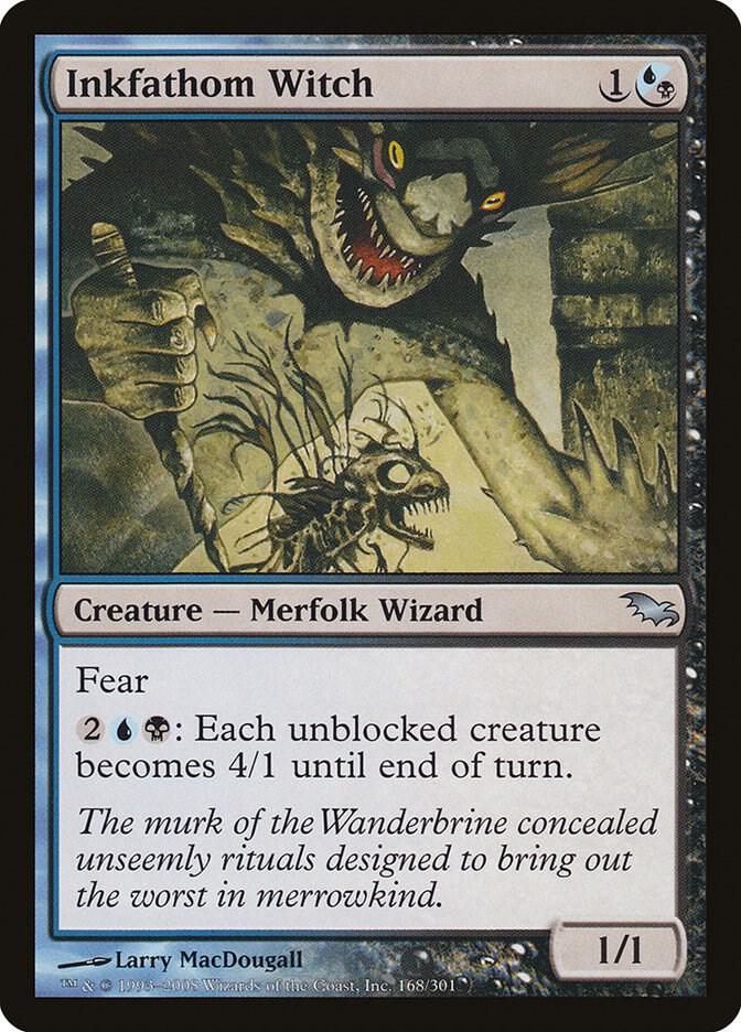Inkfathom Witch 168/301 (Shadowmoor)  - Foil