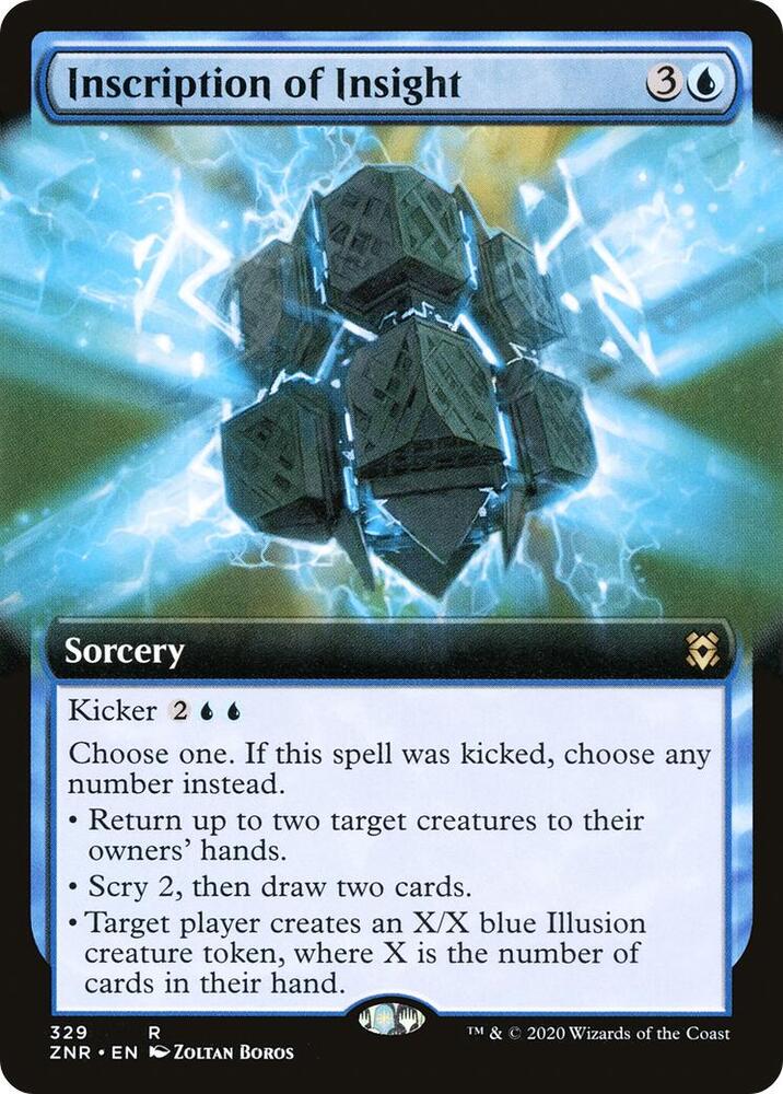 Inscription of Insight 329/280 (Zendikar Rising)  - Extended Art Foil