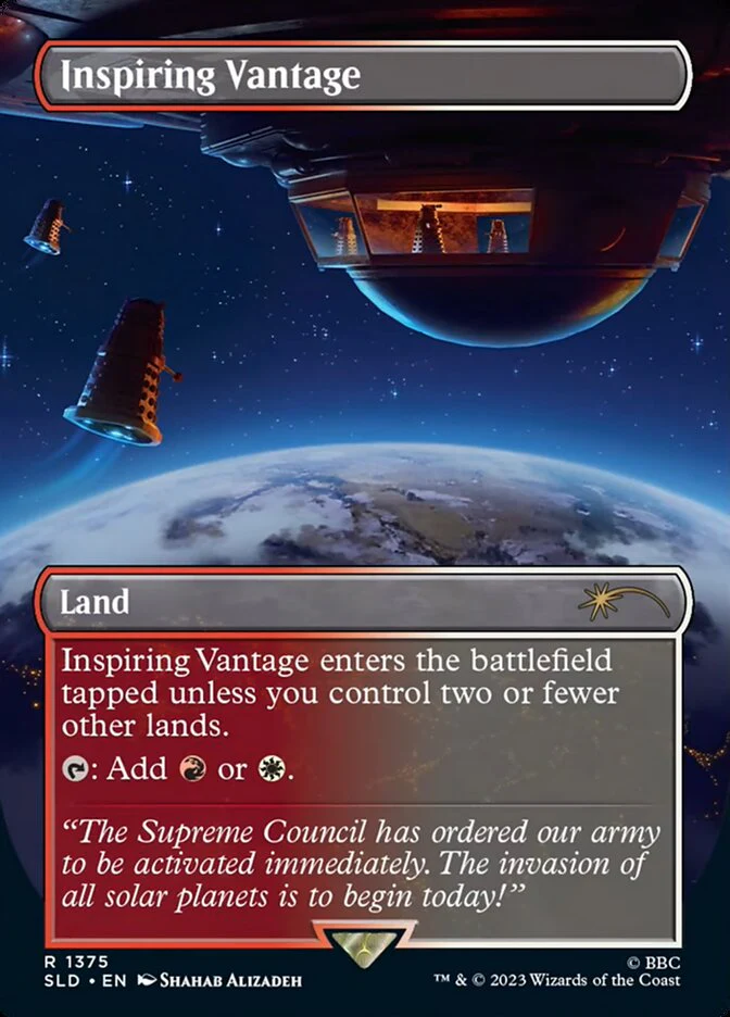 Inspiring Vantage 1375/1 (Secret Lair Drop Series)  - Borderless Foil