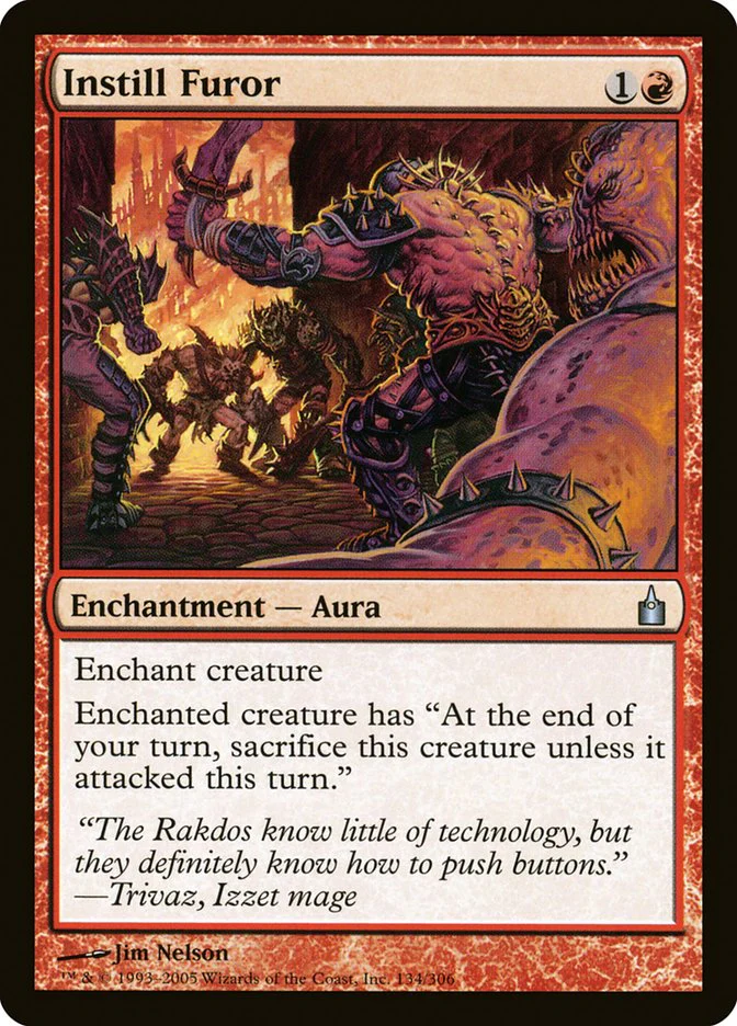 Instill Furor 134/306 (Ravnica: City of Guilds)  - Foil
