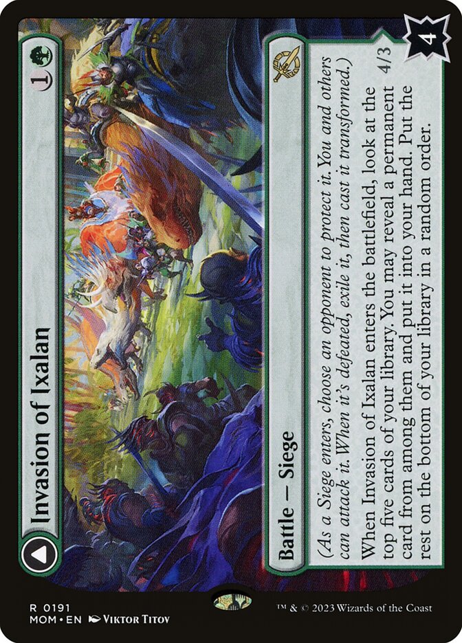 Invasion of Ixalan // Belligerent Regisaur 191/291 (March of the Machine)