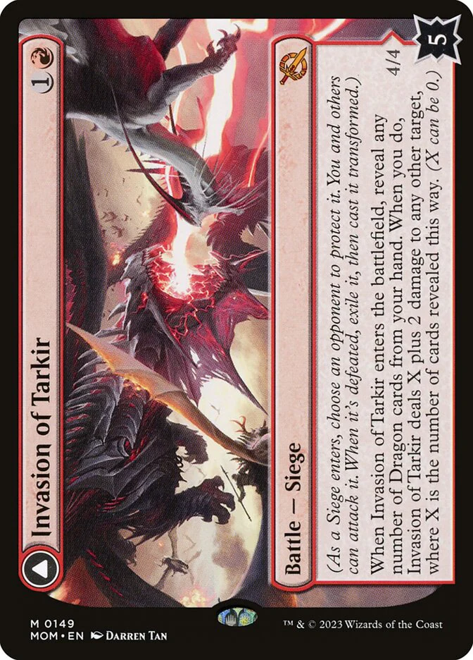 Invasion of Tarkir // Defiant Thundermaw 149/291 (March of the Machine)