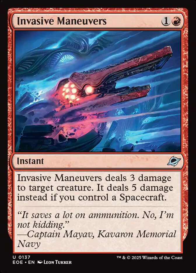 Invasive Maneuvers 137/276 (Edge of Eternities)