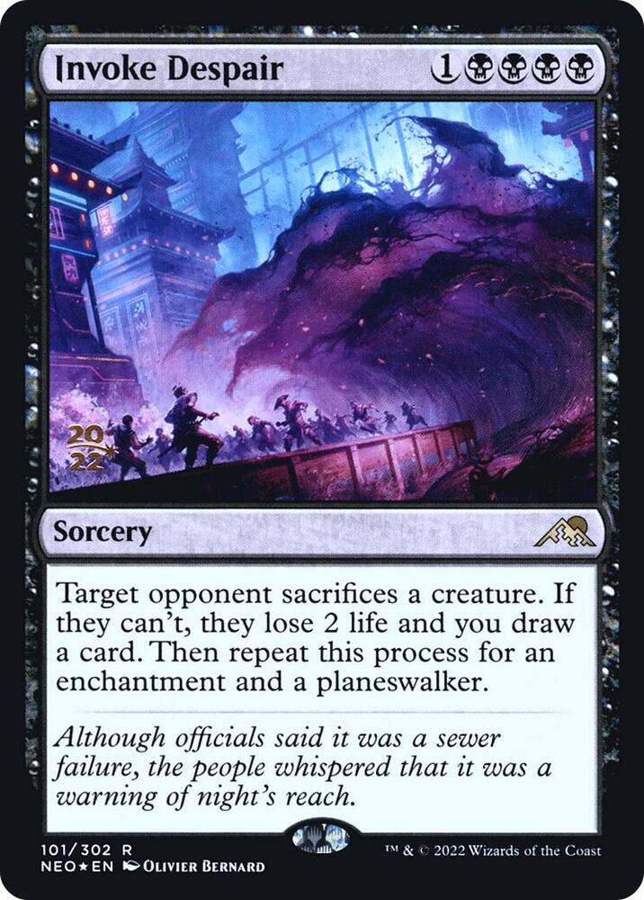 Invoke Despair 101s/157 (Prerelease Cards)  - Foil
