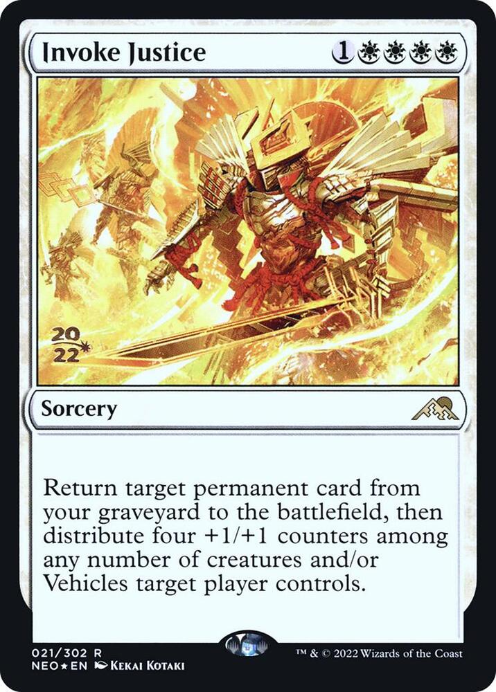 Invoke Justice 21s/157 (Prerelease Cards)  - Foil