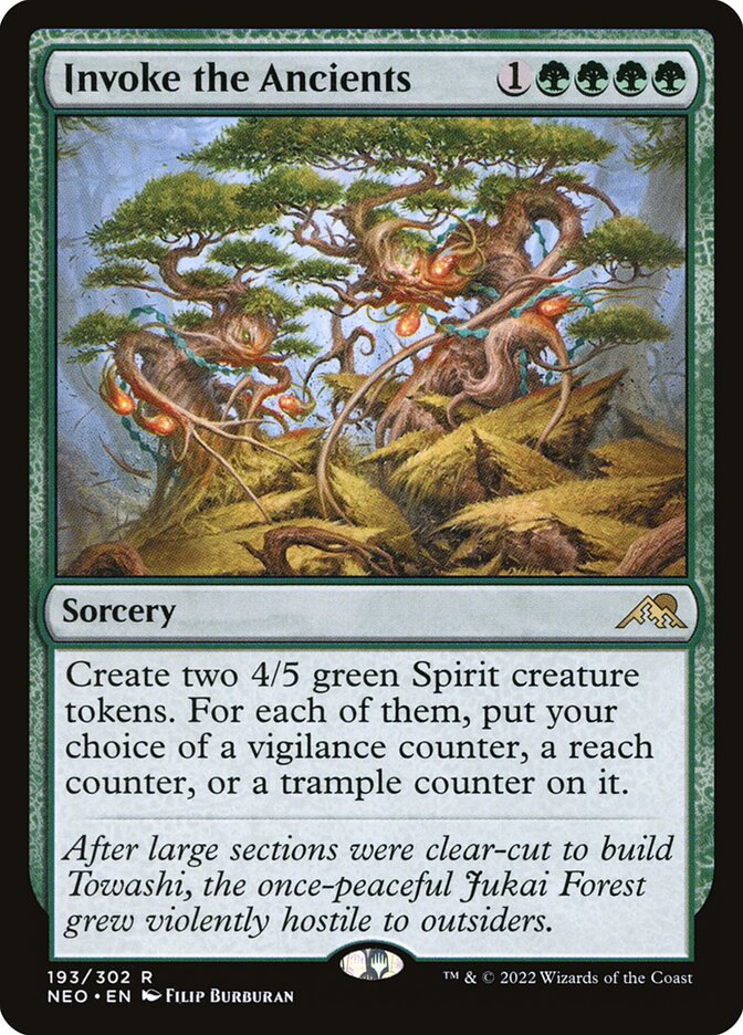Invoke the Ancients 193/302 (Kamigawa: Neon Dynasty) - Foil