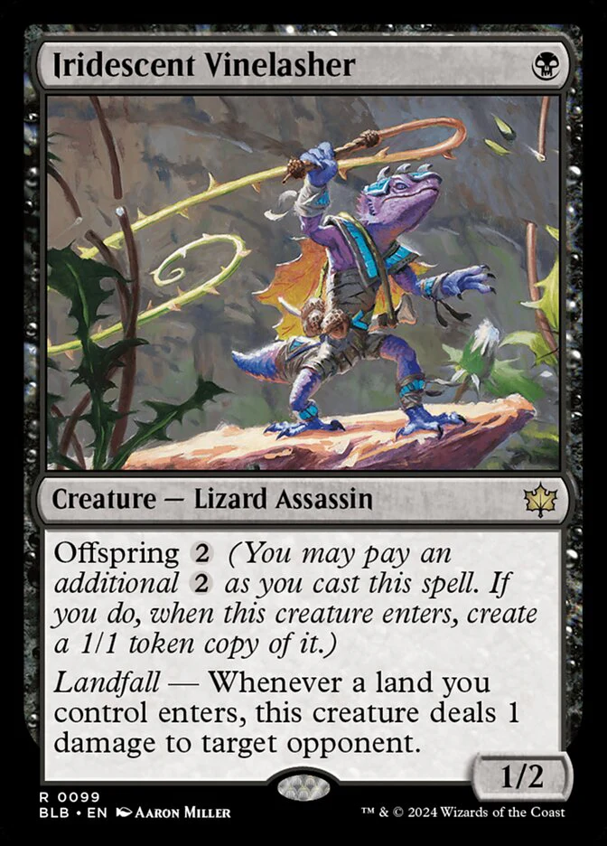Iridescent Vinelasher 99 (Bloomburrow)  - Foil