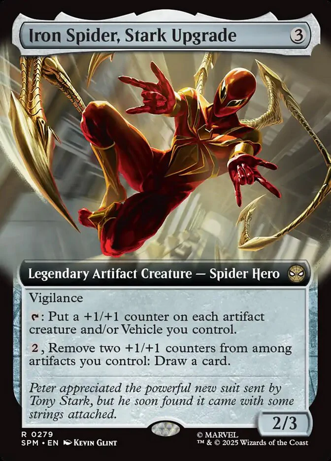 Iron Spider, Stark Upgrade 279/198 (Marvel's Spider-Man) - Extended Art Foil