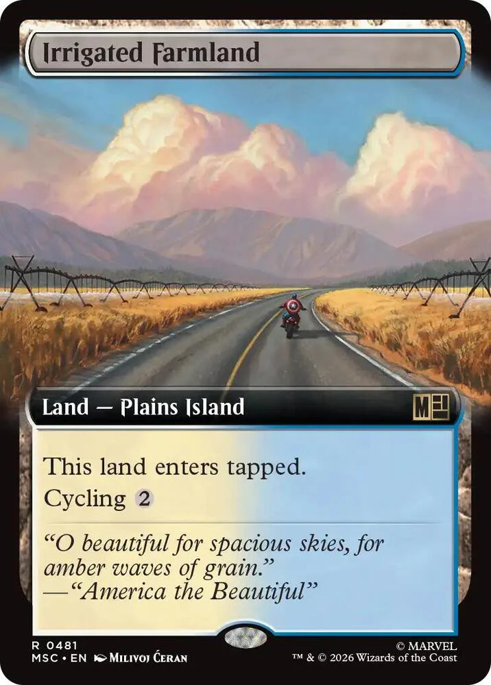 Irrigated Farmland Extended Art 481 (Commander: Marvel Super Heroes)  - Extended Art