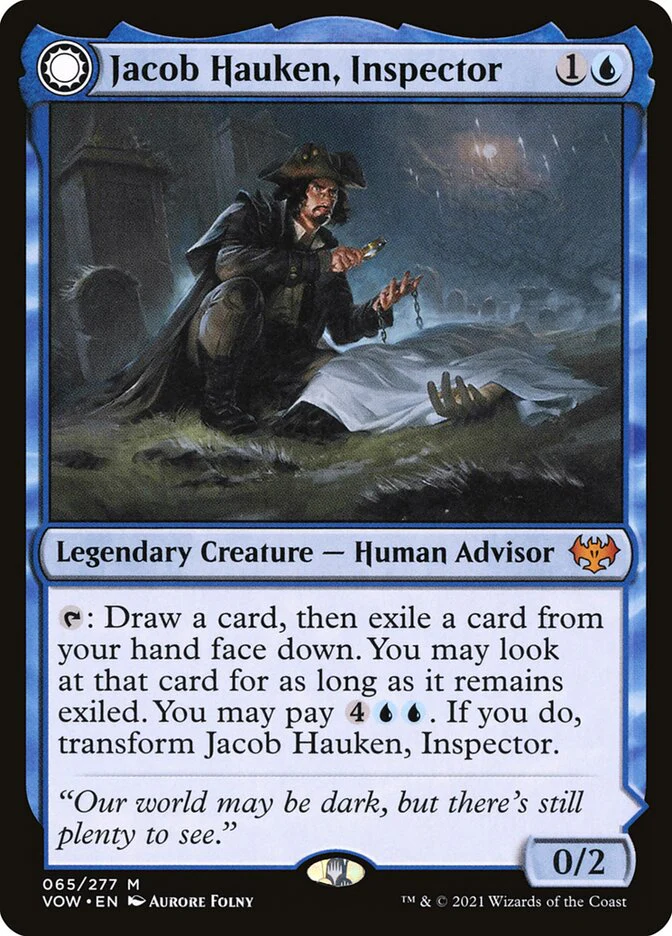Jacob Hauken, Inspector // Hauken's Insight 65/277 (Innistrad: Crimson Vow)