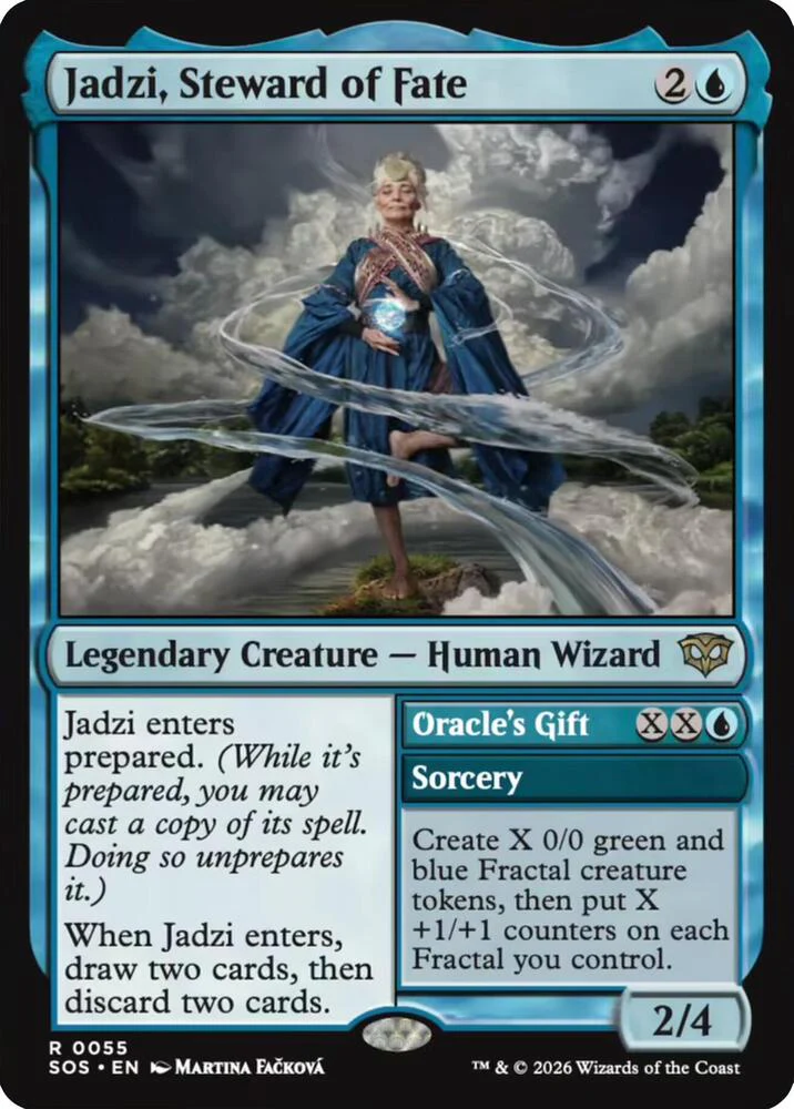 Jadzi, Steward of Fate // Oracle's Gift 55 (Secrets of Strixhaven)