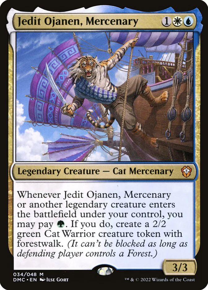Jedit Ojanen, Mercenary 34 (Commander: Dominaria United)  - Foil