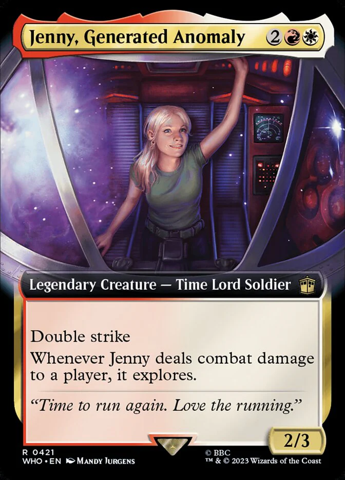 Jenny, Generated Anomaly 421/331 (Universes Beyond: Doctor Who)  - Extended Art Foil