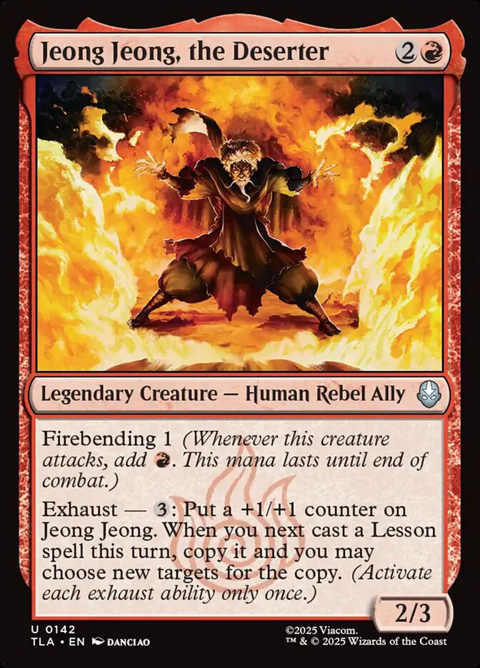 Jeong Jeong, the Deserter 142 (Avatar: The Last Airbender)  - Foil