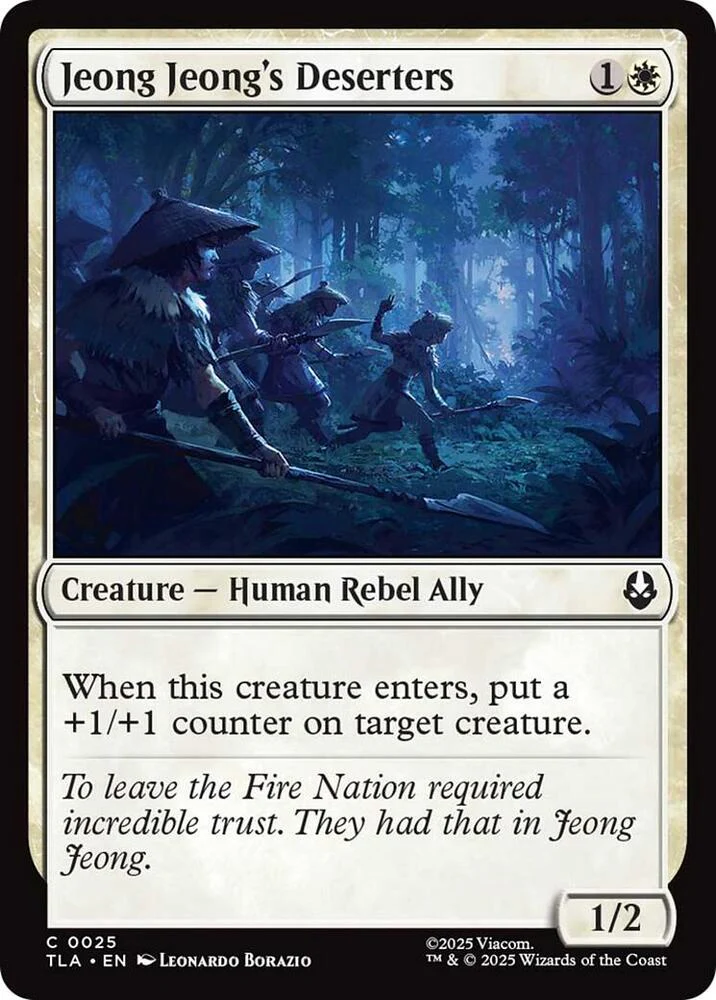 Jeong Jeongs Deserters 25 (Avatar: The Last Airbender)  - Foil