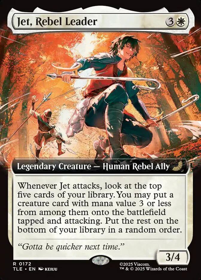 Jet, Rebel Leader 172/317 (Avatar: The Last Airbender: Eternal-Legal)  - Extended Art Foil