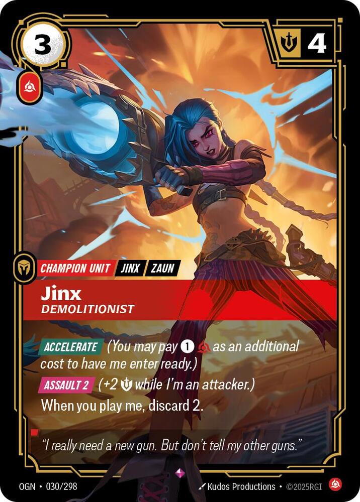 Jinx - Demolitionist 30/298 (Origins) - Foil