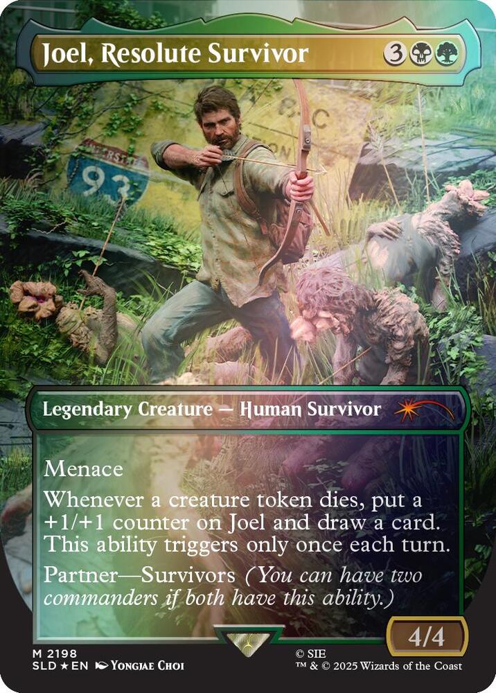 Joel, Resolute Survivor 2198 (Secret Lair Drop Series)  - Borderless Rainbow Foil