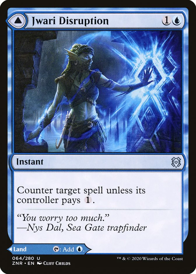 Jwari Disruption // Jwari Ruins 64/280 (Zendikar Rising)  - Foil