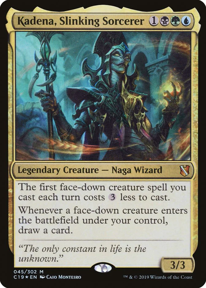 Kadena, Slinking Sorcerer 45/302 (Commander 2019)  - Foil