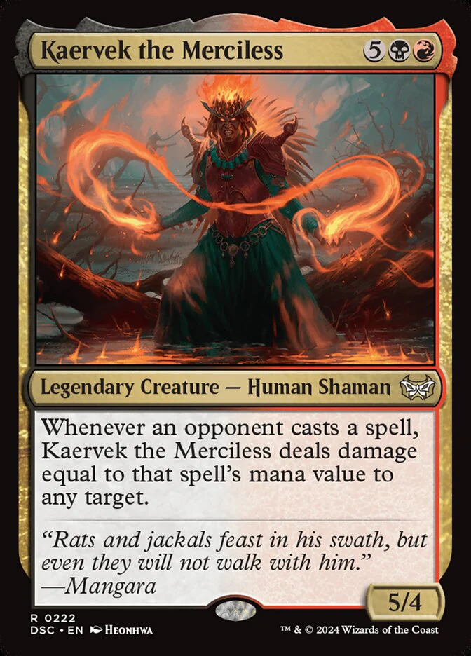 Kaervek the Merciless 222 (Commander: Duskmourn: House of Horror)
