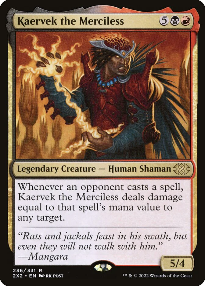 Kaervek the Merciless 236/331 (Double Masters 2022) - Foil