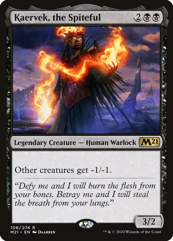 Kaervek, the Spiteful 106/274 (Core Set 2021)  - Foil
