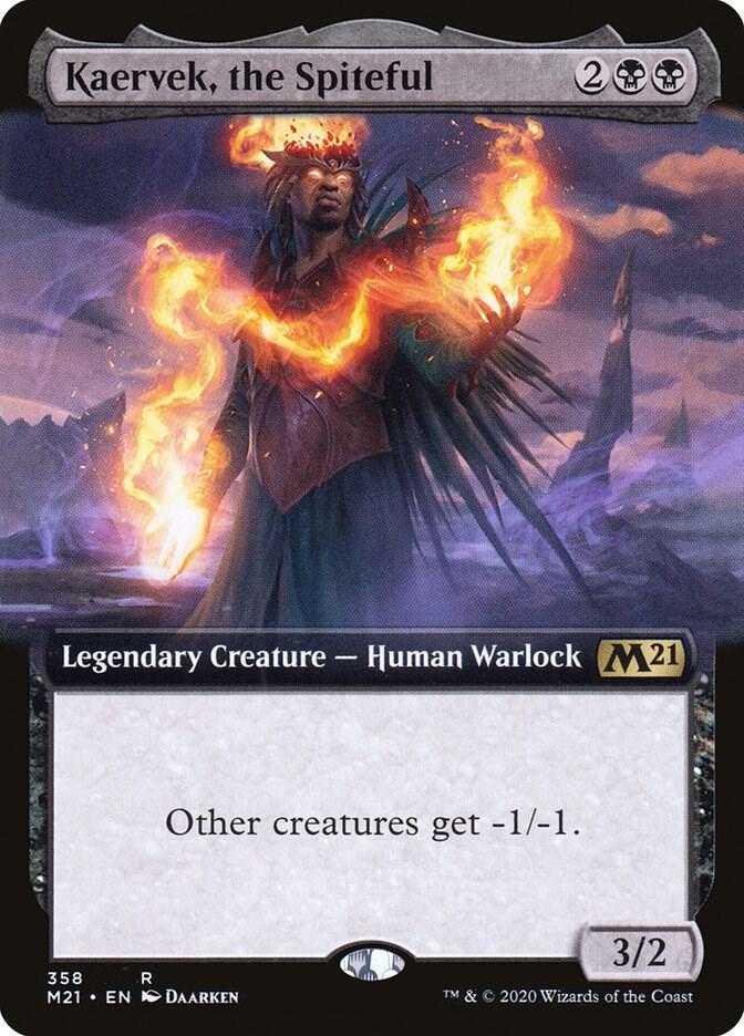 Kaervek, the Spiteful 358/274 (Core Set 2021)  - Extended Art Foil