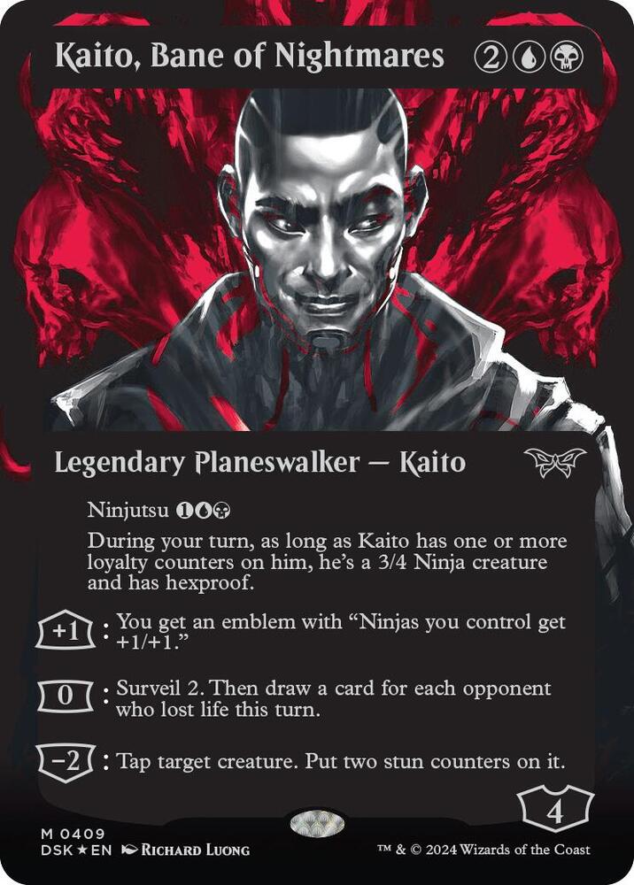 Kaito, Bane of Nightmares 409/286 (Duskmourn: House of Horror)  - Showcase Textured Foil