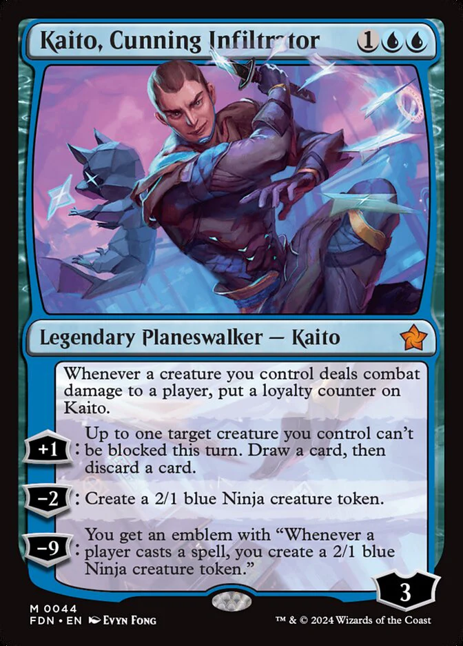 Kaito, Cunning Infiltrator 44/291 (Foundations) - Foil