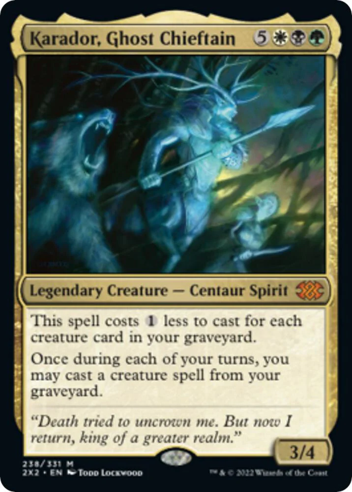 Karador Ghost Chieftain 238/331 (Double Masters 2022)  - Foil