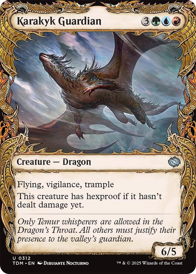 Karakyk Guardian 312/291 (Tarkir: Dragonstorm)  - Showcase Foil