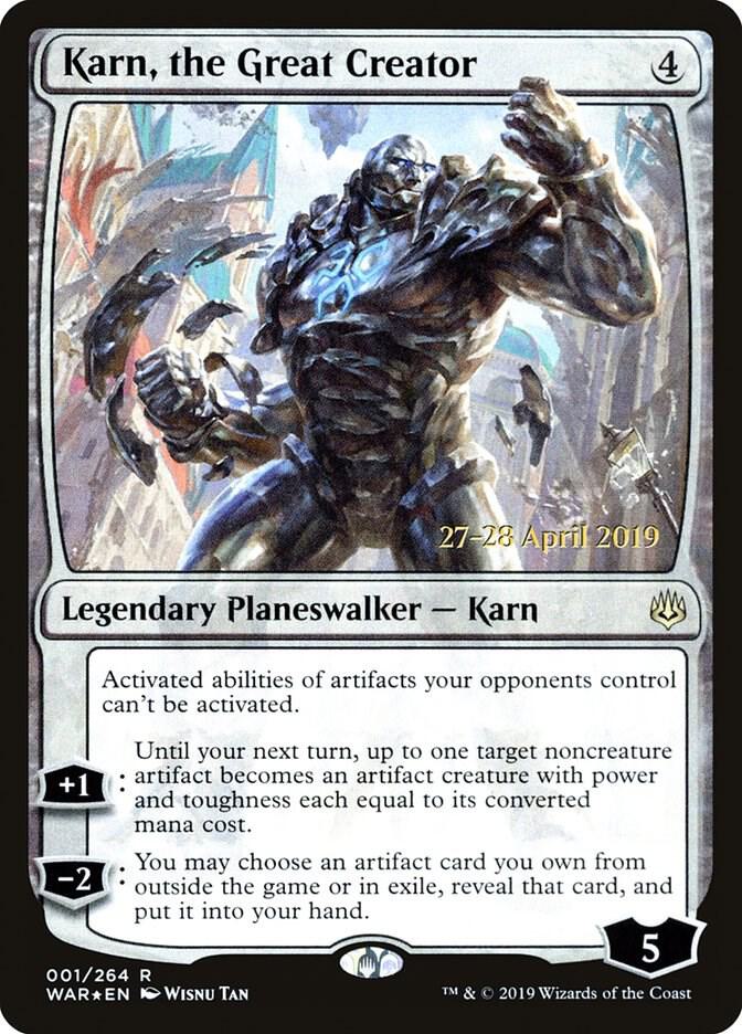Karn the Great Creator 1s/176 (Prerelease Cards)  - Foil