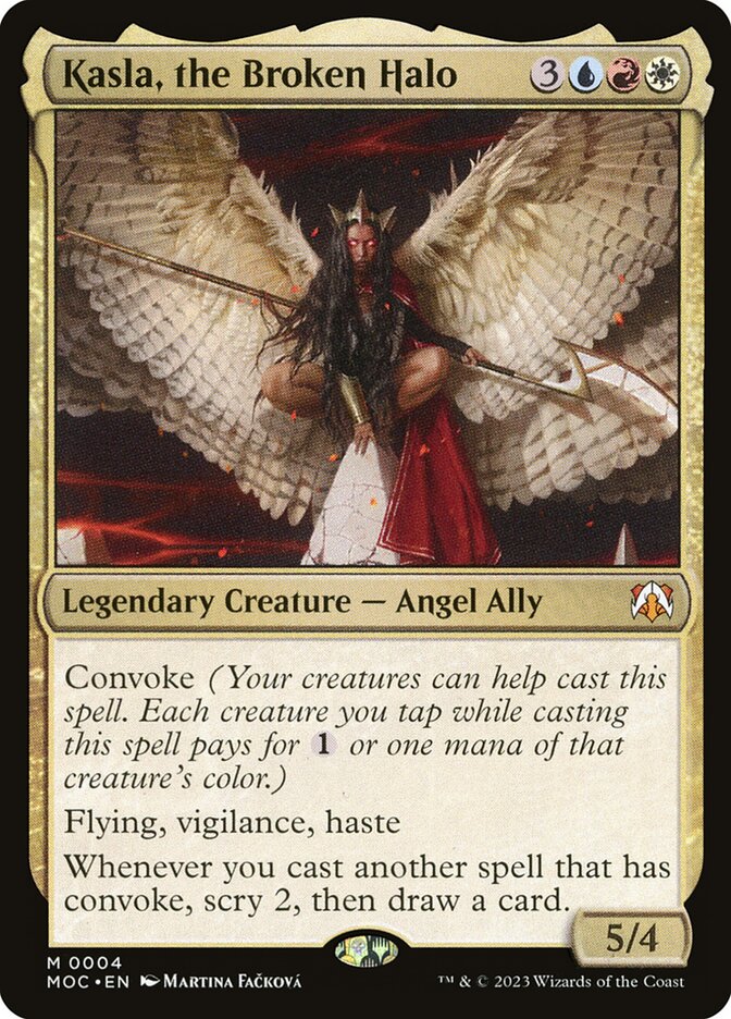 Kasla, the Broken Halo 4/444 (Commander: March of the Machine)  - Foil