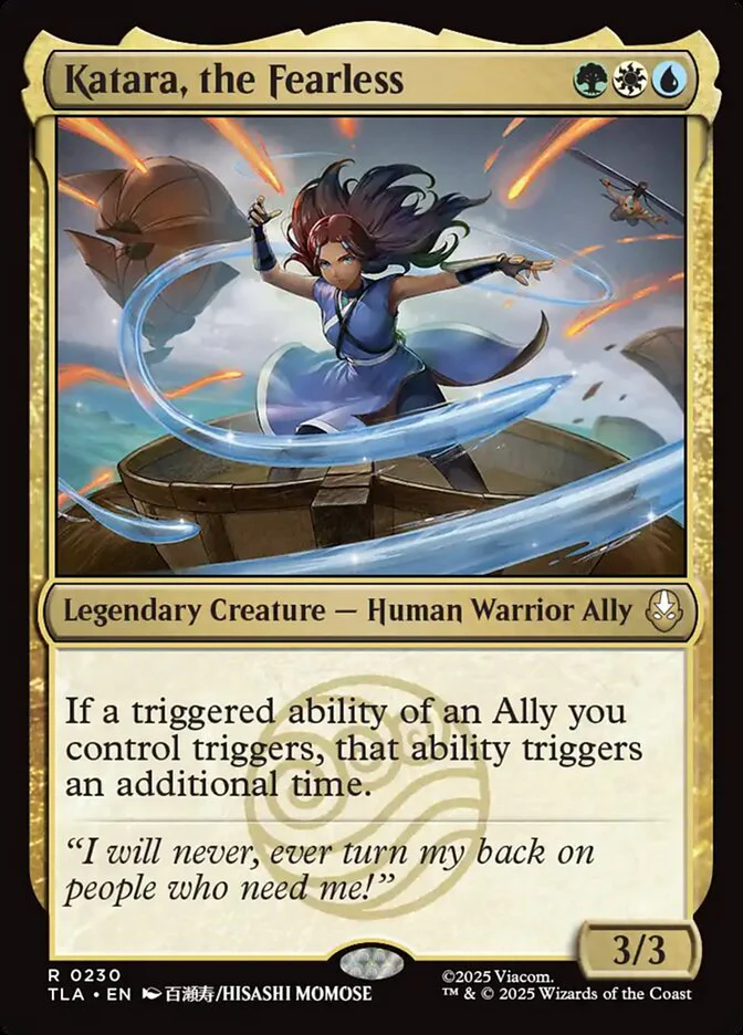 Katara, the Fearless 230/286 (Avatar: The Last Airbender)  - Foil