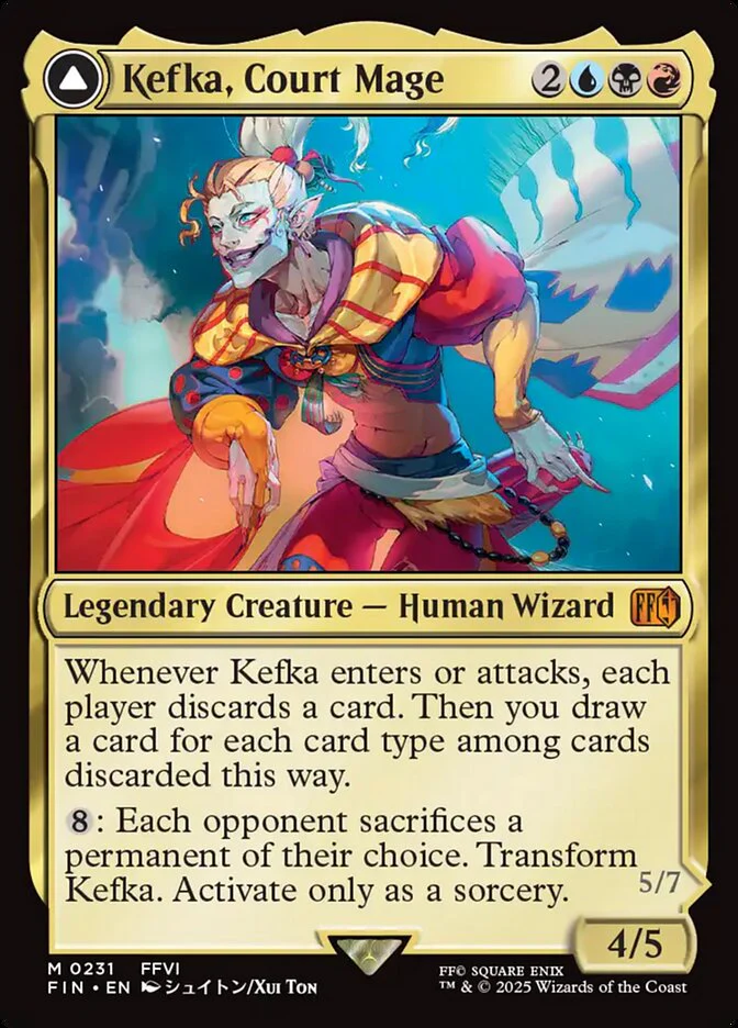 Kefka, Court Mage // Kefka, Ruler of Ruin 231/309 (FINAL FANTASY)
