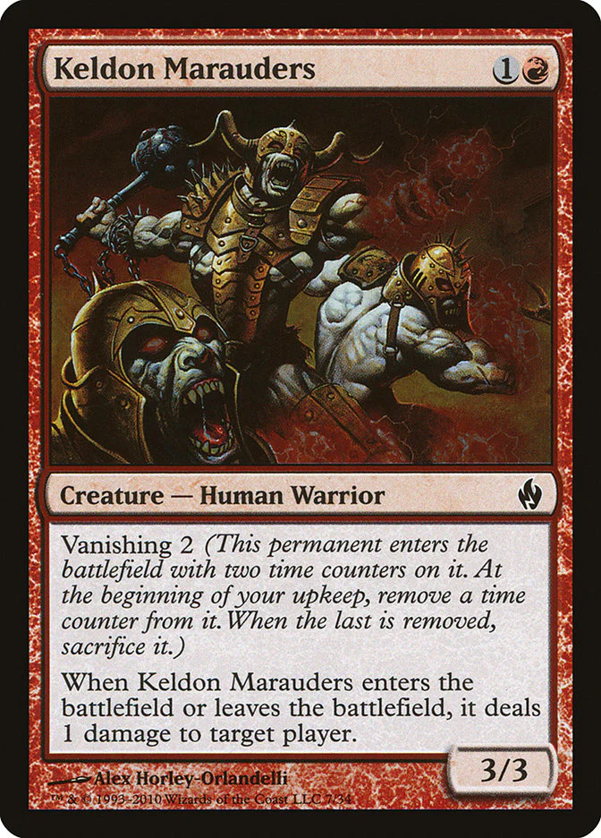 Keldon Marauders 7/34 (Premium Deck Series: Fire and Lightning) - Foil